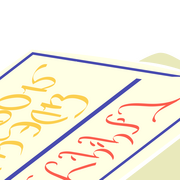 ticket stub with eorzean script reading "weapon check #0168924"